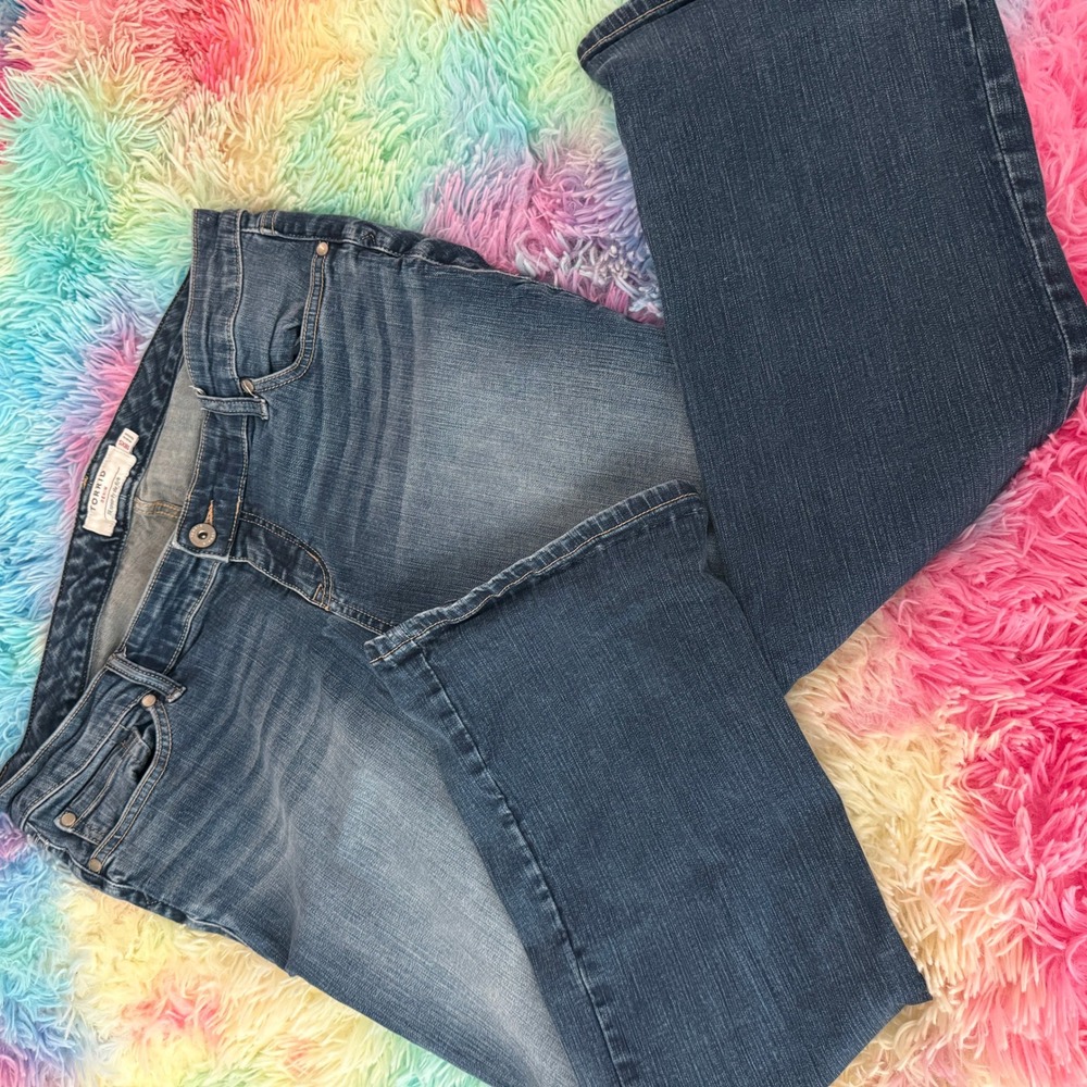 Torrid Bootcut Jeans‎ Women 18XS Blue Excellent Medium Wash Stretch Denim Petite